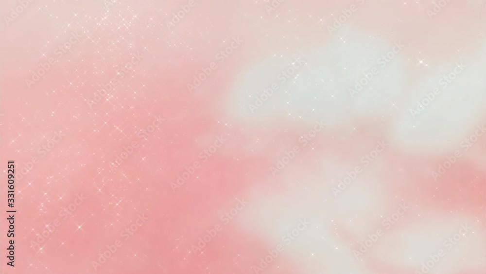 Poster glitter particle drifting and twinkling on color background
