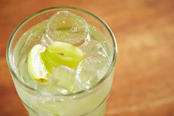 Muscat grape cold fresh juice 