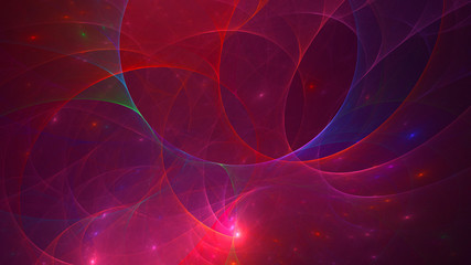 3D rendering abstract colorful fractal light background