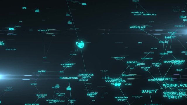 Reduce risk workplace health and safety welfare at work animation 