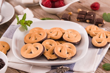 Chocolate Pretzel Cookies.