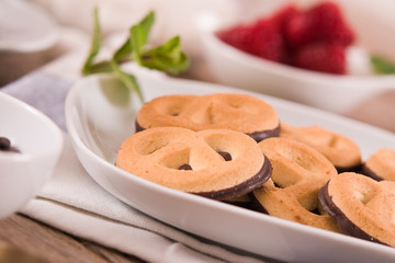 Chocolate Pretzel Cookies.