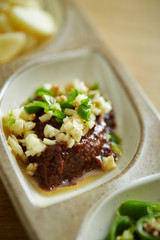 Korean chili paste and garlic sauce