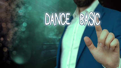 Word writing text Dance Basic. Business photo showcasing activity that utilizes the body and the...