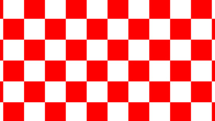 Fototapeta premium Amazing red & white checker board,New chess board,checker