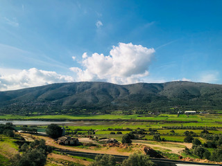 Beautiful Countryside While Traveling Through Greece