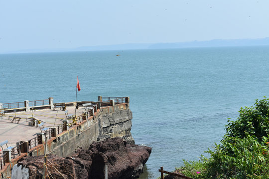 side view of the dona paula bridge in goa