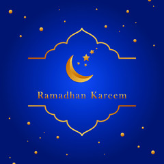Fototapeta premium Ramadhan kareem abstract gold luxury background