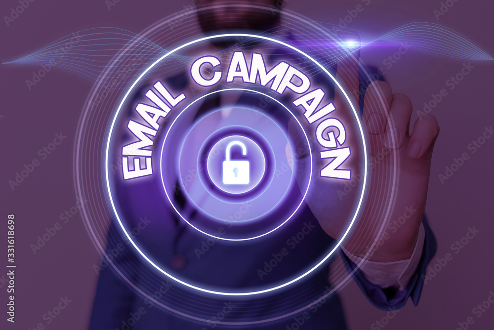 Poster text sign showing email campaign. business photo showcasing advertisements are sent to a targeted li