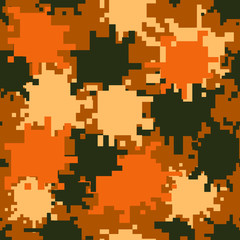 Camouflage pattern. Design element for poster, clothes decoration, card, banner.