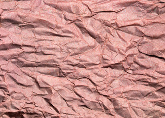 Beautiful pattern of red crumpled paper texture background.