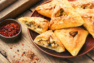 Russian chicken pie or kurnik © nikolaydonetsk