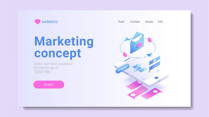 digital marketing illustration