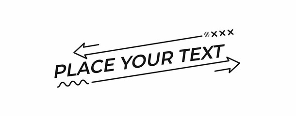 Flat linear promotion geometric shapes banner, scroll,  sticker, badge, price tag, poster.