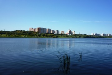 Fototapeta premium view of the Moskva River