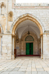 Fototapeta na wymiar The entrance to Al Aqsa Mosque on the Temple Mount in the Old Town of Jerusalem in Israel