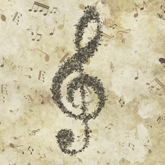 Grunge musical background.