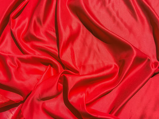 Modern luxury red fabric texture background. Valentines Day or Christmas Day wallpaper design