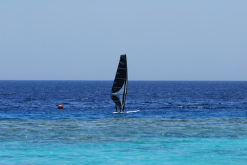 Surf on the beach, Sharm El Sheikh, Egypt.