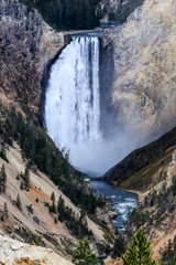 Waterfalls in the Yellowstone National Park, USA
