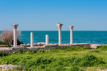 Naklejka premium Old ruins- national archaeological park Chersonesos