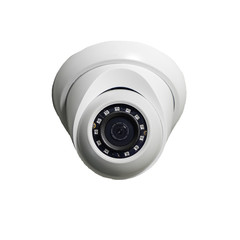 Isolated image of a video surveillance camera. CCTV.