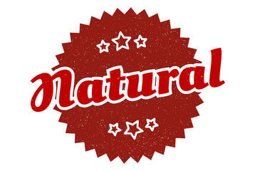 natural sign. natural round vintage retro label. natural