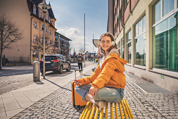 Traveling girl
