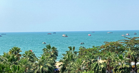  A beautiful veiw of Pattaya Beach.