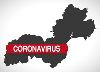 Newry, Mourne And Down NORTHERN IRELAND district map with Coronavirus warning