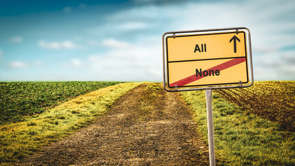 Street Sign to All versus None
