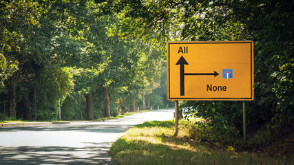 Street Sign to All versus None