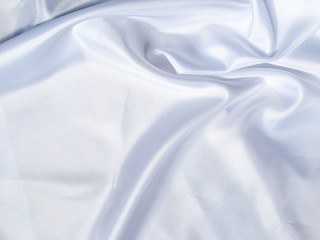 Obraz premium Solf white satin fabric texture background. use as wedding or aniversary day with copy space for design