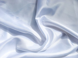 Solf white satin fabric texture background. use as wedding or aniversary day with copy space for design