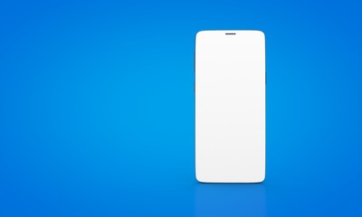 smartphone digital isolated 3d background blue