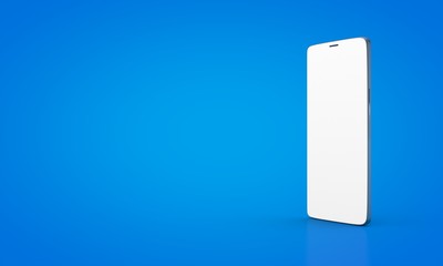 smartphone digital isolated 3d background blue