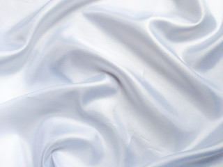 Naklejka premium Smooth white cloth texture background. template wallpaper for wedding or New Year with copy space for design