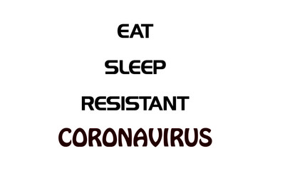 Naklejka na ściany i meble Corona Virus concept Quote