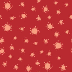 Vector China Coronavirus Seamless Background