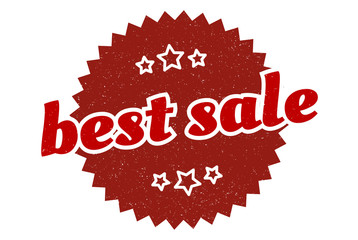 best sale sign. best sale round vintage retro label. best sale