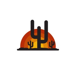arizona sunrise logo vector, icon, element, and template for company