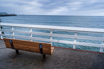 bench on the beach