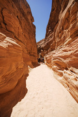 Canyon in Sinai desert, Dahab Egypt.