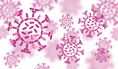 Coronavirus 2019-nCov novel coronavirus concept resposible for asian flu outbreak and coronaviruses...