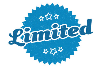 limited sign. limited round vintage retro label. limited
