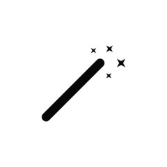 illustration of a magic wand isolated vector icon