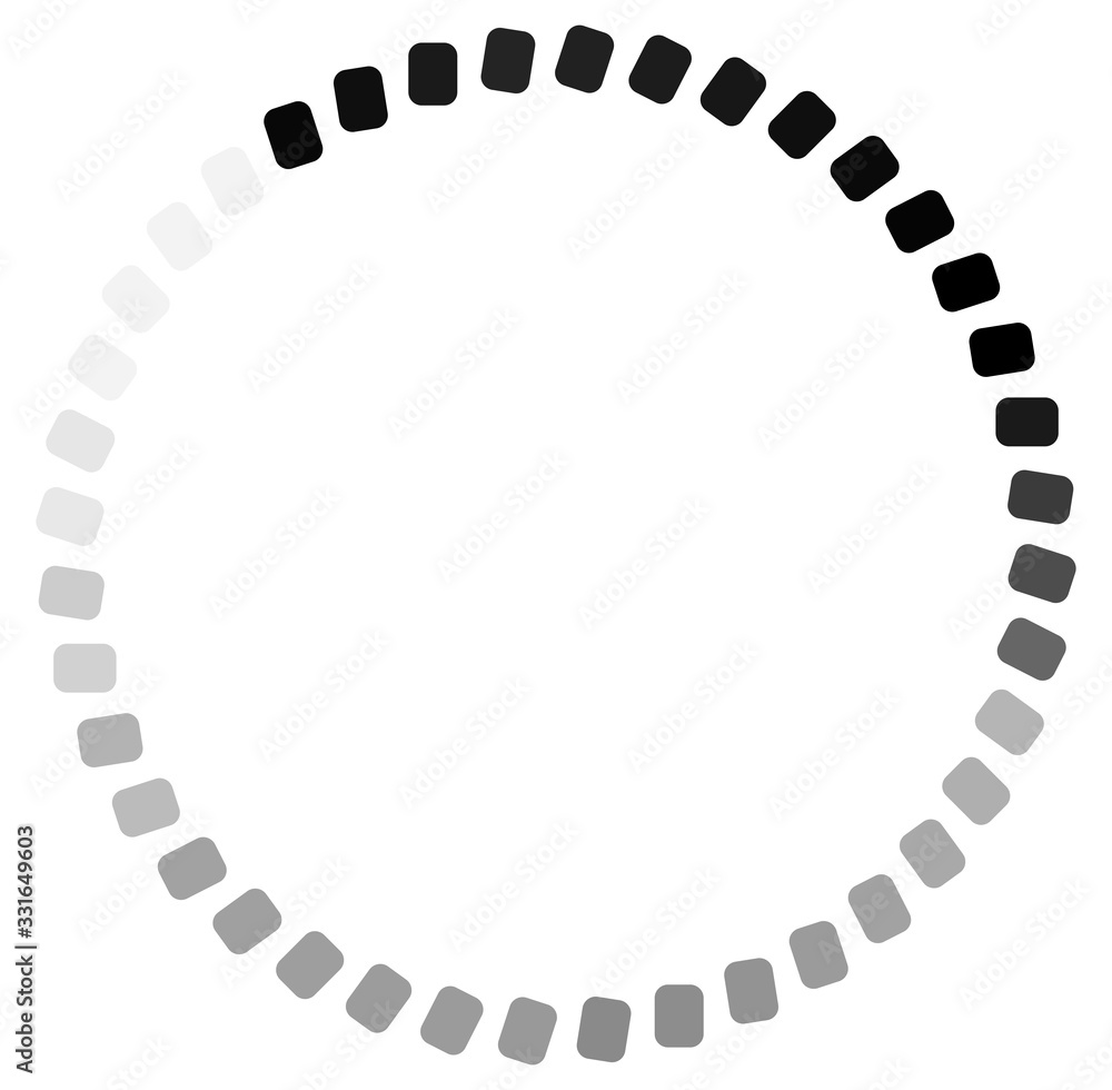 Poster circular and radial abstract mandalas, motifs, decoration design elements. black and white generativ