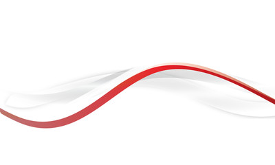 Welle Wellen Band Banner Rot Hintergrund Business