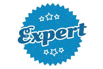 expert sign. expert round vintage retro label. expert