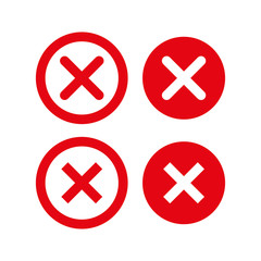 Cancel or close vector sign. Delete icon, no sign